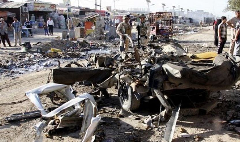 Fotografia tregon vendin e një sulmi me bombë në Bagdad.