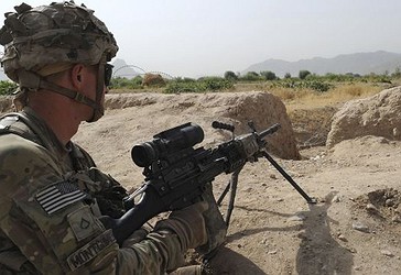 Një ushtar amerikan në Afganistan