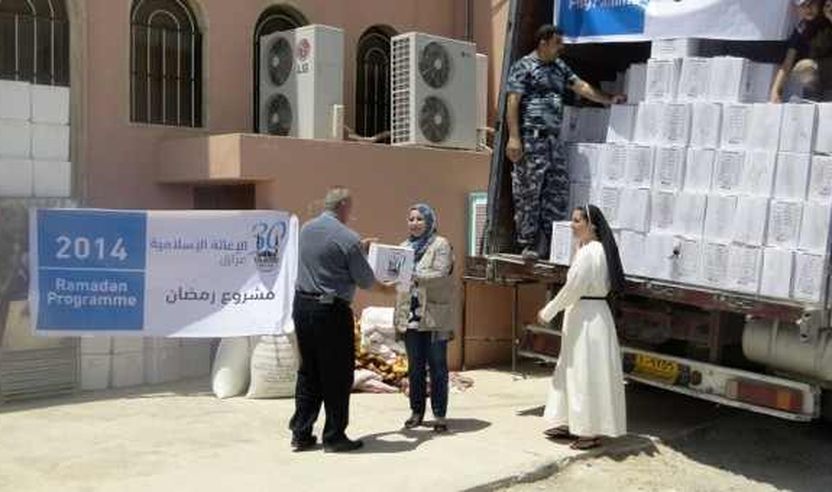 Veprimtaria  e  organizatës humanitare “Ndihma  Islamike” ka filluar që nga ditët e para të konfliktit për të siguruar furnizimet thelbësore për irakianët e  zhvendosur.