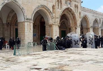 Foto nga fillim i këtij muaji kur forcat izraelite hynë    në Xhaminë Al-Aqsa, për herë të parë në dekada