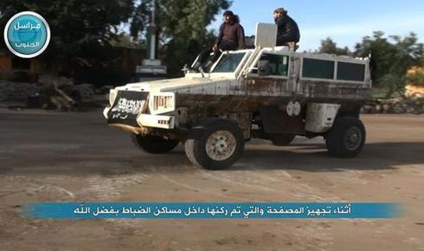Fronti Al-Nusra duke përdorur automjetin e OKB-së për sulm terrorist in.