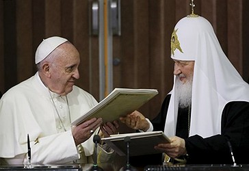 Papa Françesku e Patriarku rus Kirill në Kubë, më 12 shkurt 2016