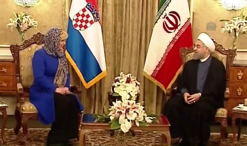 Kryetarja e Kroacisë, Kolinda Grabar-Kitaroviç dhe kryetari i Iranit, Dr. Hassan Ruhani