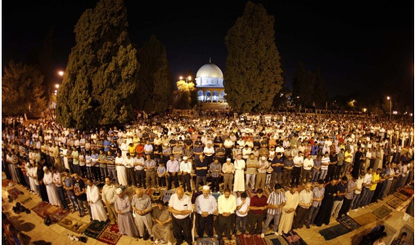 Xhamia e al-Aksa në Kuds, gjatë muajit Ramazan
