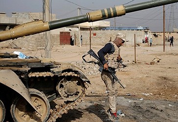 Ushtarë irakianë në Mosul 