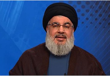 Sekretari i Përgjithshëm i Hizbullahut, Sajjid Hasan Nasrullah ka dhënë një deklaratë për shtyp në 9 dhjetor 2016  (Photo by AFP)