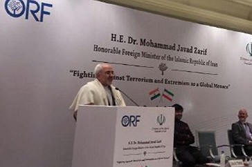 Ministri i Jashtëm i Iranit, Dr.Muhammed  Xhevad  Zarif  në një  Seminar në Nju Delhi, Indi