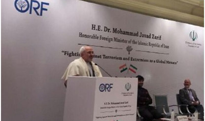 Ministri i Jashtëm i Iranit, Dr.Muhammed  Xhevad  Zarif  në një  Seminar në Nju Delhi, Indi