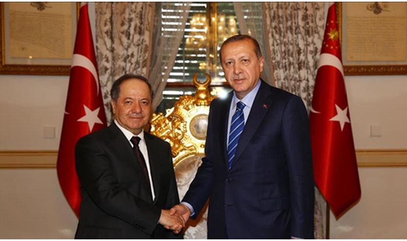 Kryetari i Turqisë, Tajjip Erdogan dhe Masud Barzani në Stamboll; Udhëheqësit diskutojnë marrëdhëniet ekonomike, operacionin  në Mosul.