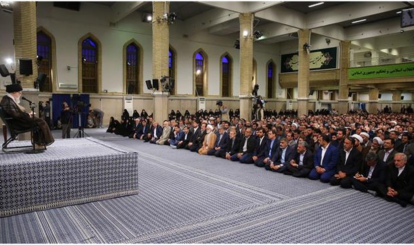 Udhëheqësi i Revolucionit Islamik Ajetullah Sejjid Ali Hamenei i është drejtuar parlamentarëve iranianë në Teheran më 20 qershor të vitit 2018